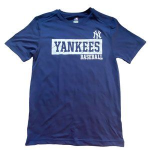 MLB New York Yankees Moisture Wicking T-shirt-Blue-Adult Medium -NWT